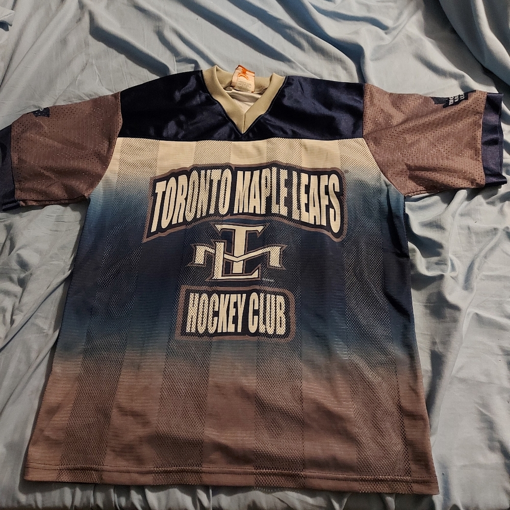 Vintage Rare Toronto Maple Leafs Mesh Jersey T-Shirt Youth‎ Sz XL